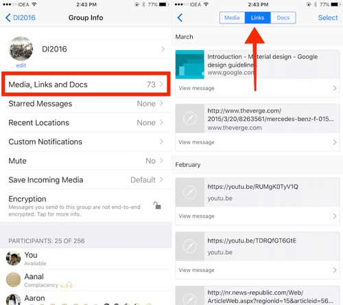 delete media files on iphone whatsapp directly