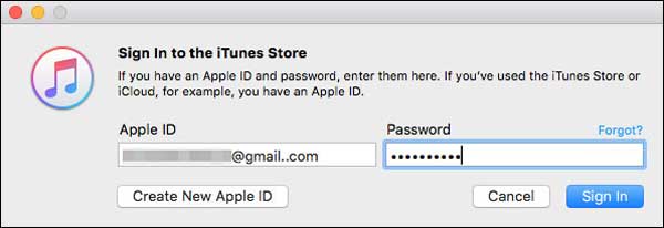 sign into itunes store to publish a podcast