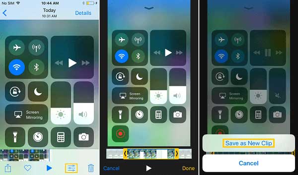 edit screen recording video on ios 11