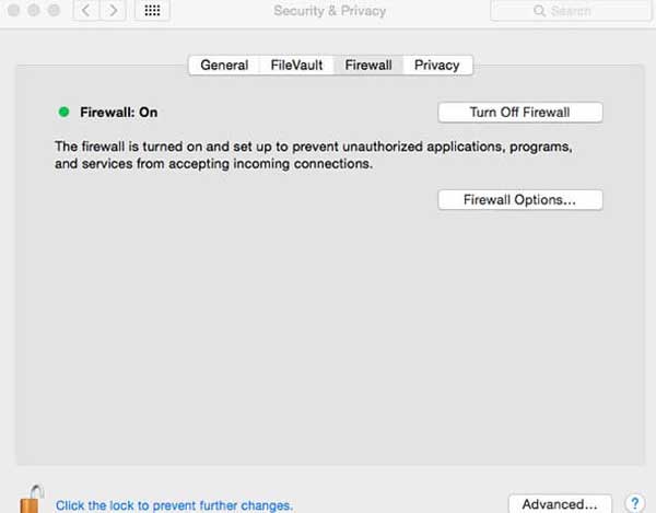 unblock airdrop on firewall to fix airdrop not working on mac
