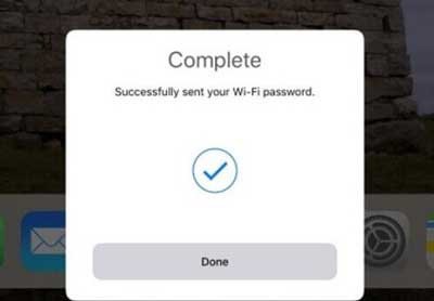 complete to share wifi on ios 11