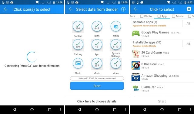 how to transfer apps from samsung to samsung via cloneit