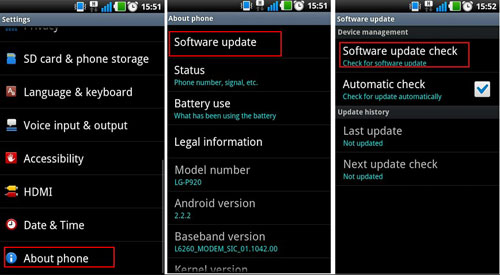 update android os