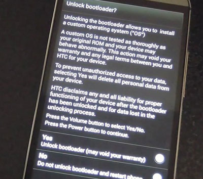 unlock htc bootloader