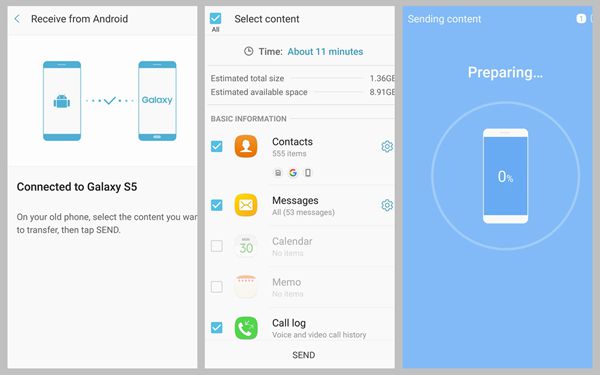 how to transfer data from samsung to samsung with samsung smart switch