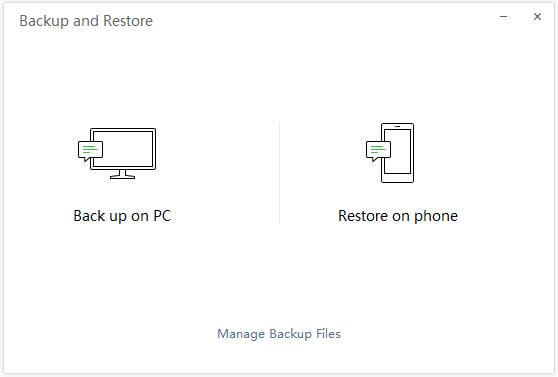 restore backup wechat history to a mobile device