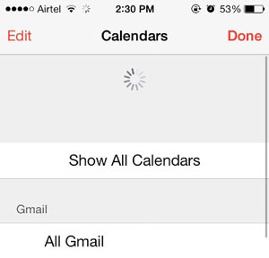 refresh calendar app to fix iphone calendar not syncing issue