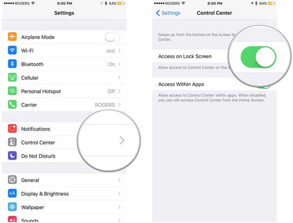 Customize Control Center on iOS 11