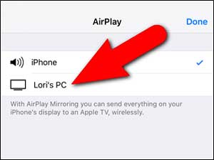 connet iphone to pc via airplay