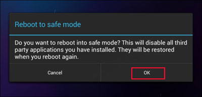 boot into safe mode