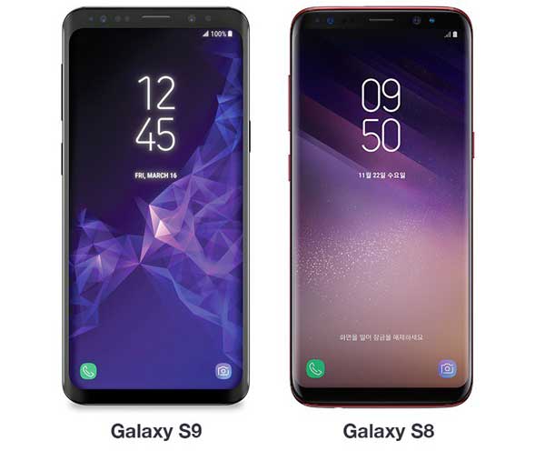 samsung galaxy s9 vs galaxy s8