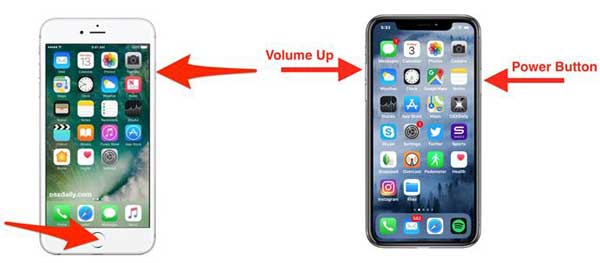 take screenshot iphone to compress photos