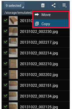 move s9 photos to sd card