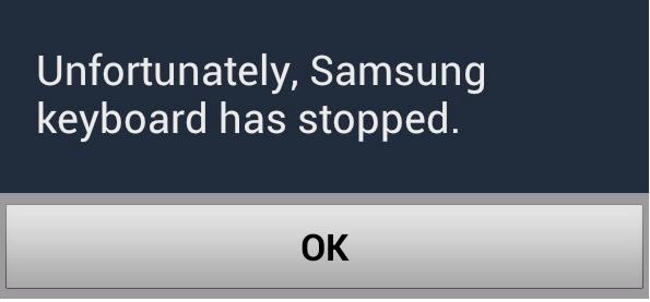 samsung keyboard issue