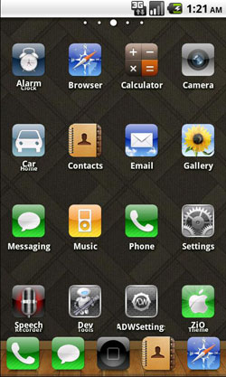 iphone themes for android