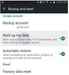 backup my data