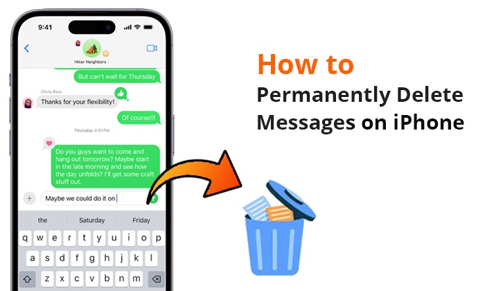 how to permanently delete messages on iphone