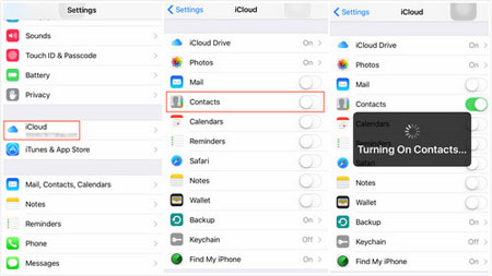 transfer contacts from ipad to android via icloud