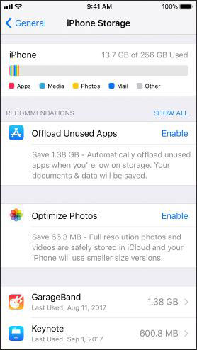 clear storage on iphone to fix iphone overheating ios 16