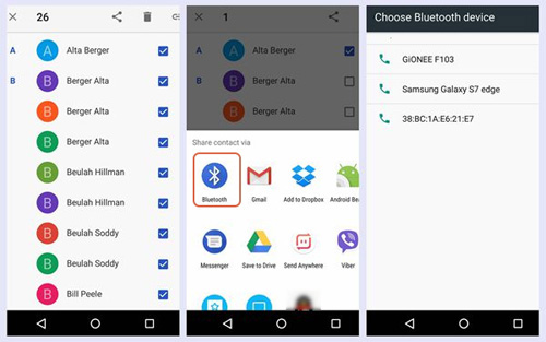 berbagi kontak dari htc ke htc melalui bluetooth