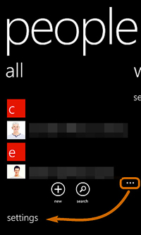 sync lumia contacts to outlook