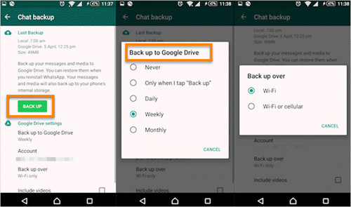 backup phone photos to google drive
