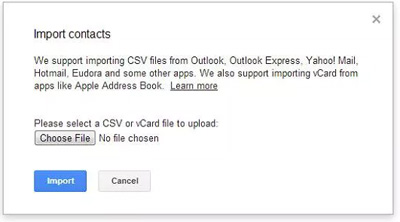 csv contacts import to android