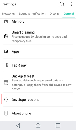 enable usb debugging on lg