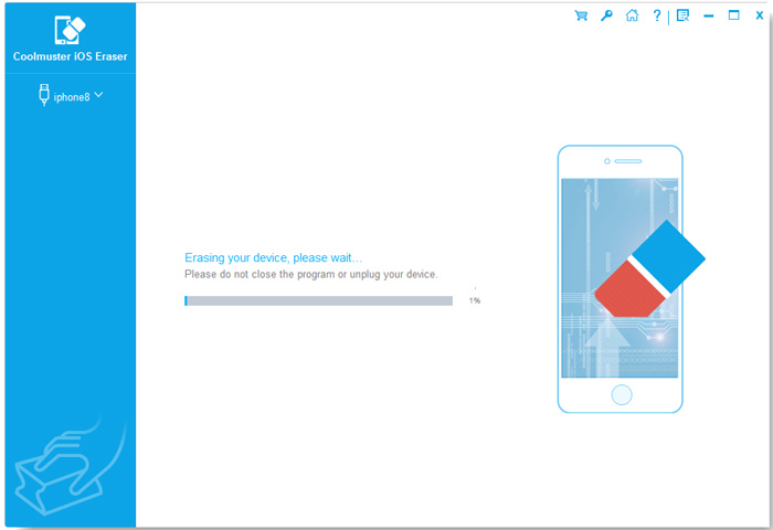 start to erase all data on idevice start to erase all data on idevice