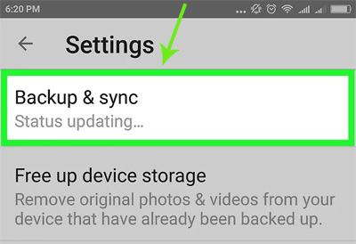 how to use motorola backup software like google photos