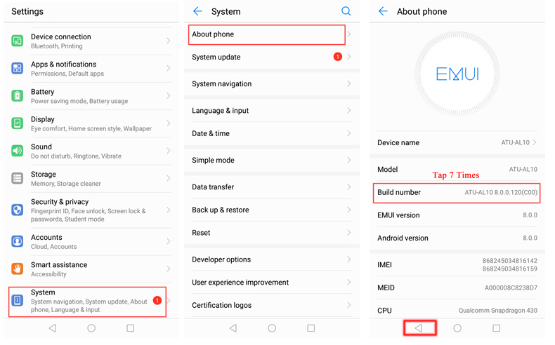 enable usb debugging on huawei mate