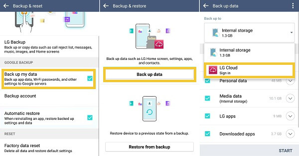 how to backup lg phone with lg cloud