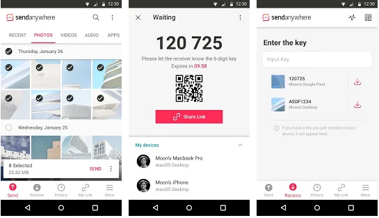 send anywhere phone to phone transfer app