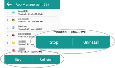 click junk files from Teléfono Android