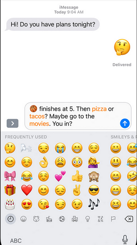 iphone emoji keyboard