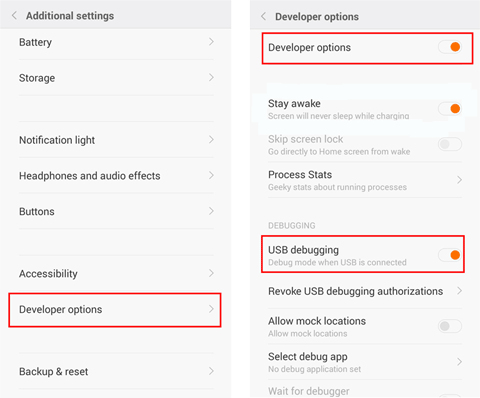 enable usb debugging xiaomi redmi