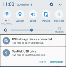 connect android to flash drive via otg