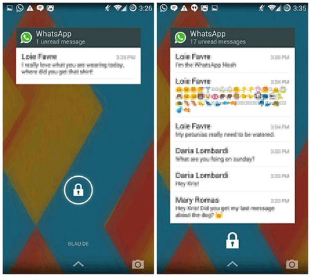 add whatsapp widget on android