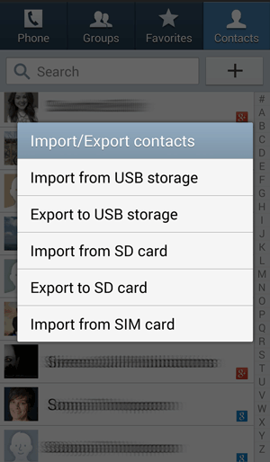 copy contacts from android to android with sim card