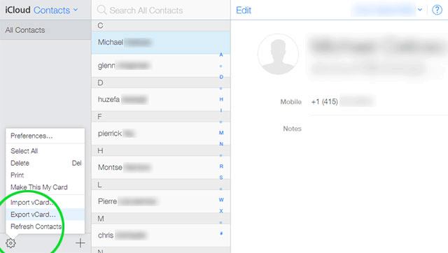 import gmail contacts to icloud