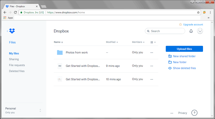 Übertragen Sie Bilder mit Dropbox vom Computer auf das iPad