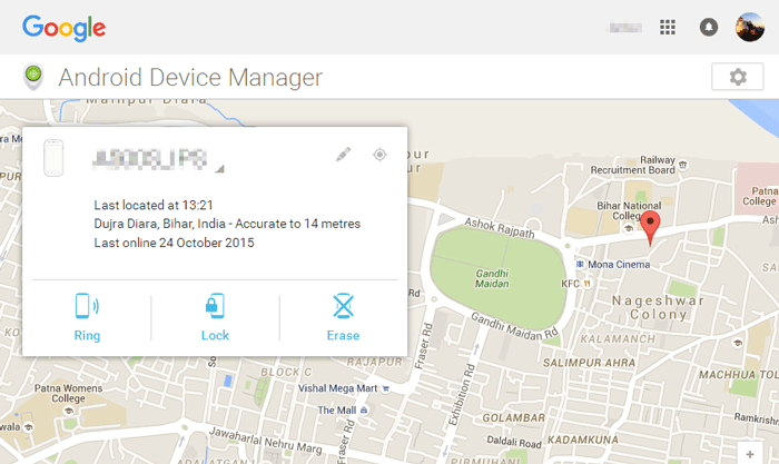 remotely wipe android with android device manager