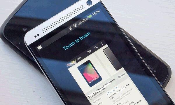 how to transfer music from android to android via nfc