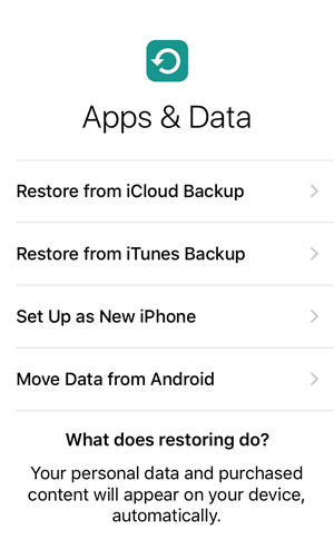 transfer data from android to iphone with move to ios