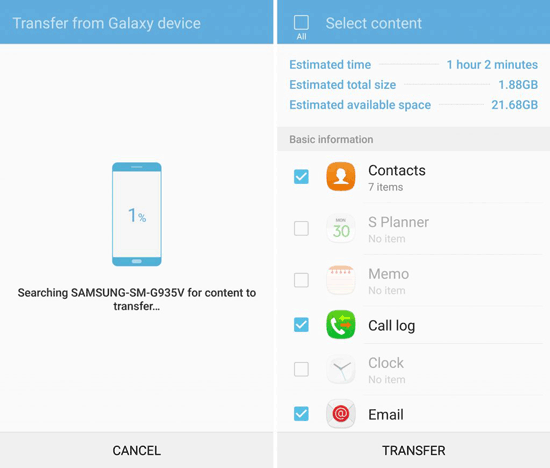 phone transfer app - samsung smart switch