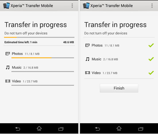 phone transfer app - xperia transfer mobile