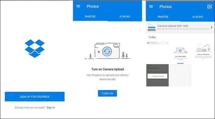 how to transfer photos from samsung galaxy s8 to computer with dropbox