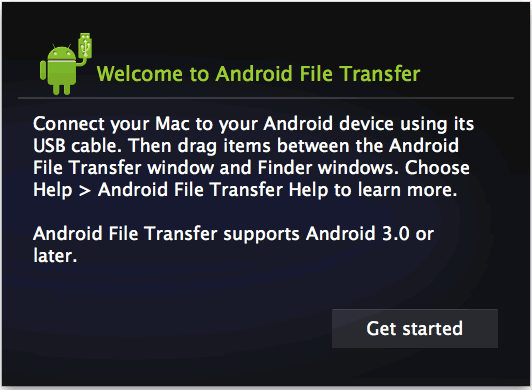 transfer music from mac to android with android file transfer