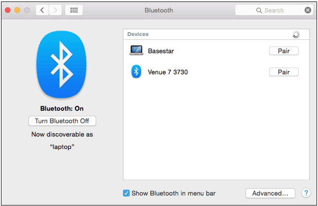 connect android to mac via bluetooth