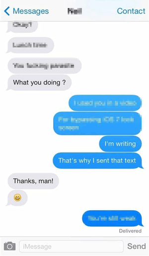 find the old messages on iphone by scrolling